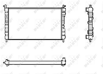 NRF Chladič, chladenie motora 53600