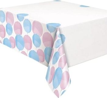 UNIQUE Plastový obrus gender reveal – boy or girl, 137 × 213 cm