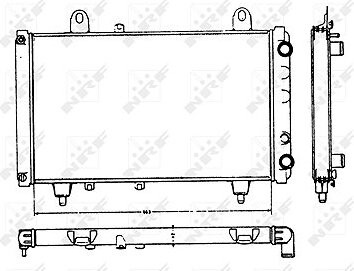 NRF Chladič, chladenie motora 58749