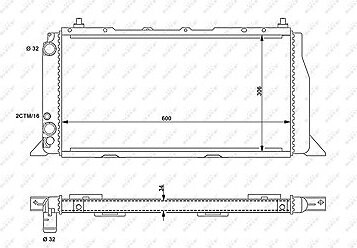 NRF Chladič, chladenie motora 54603