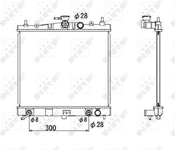 NRF Chladič, chladenie motora 53535