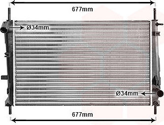 VAN WEZEL chladič, chladenie motora 18002165