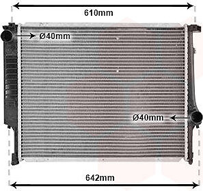 VAN WEZEL chladič, chladenie motora 06002096