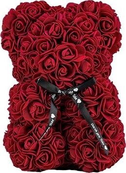 Medvídárek Simple 25 cm – tmavo červený