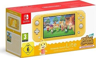Nintendo Switch Lite – Yellow + Animal Crossing New Horizons