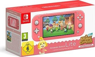 Nintendo Switch Lite – Coral + Animal Crossing New Horizons