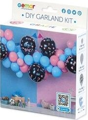 Balóniková girlanda – sada boy or girl – chlapec alebo dievča – gender reveal – 300 cm – 65 ks
