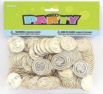 UNIQUE Mince pirátske – poklad, 144 ks