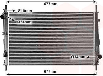 VAN WEZEL chladič, chladenie motora 18002335