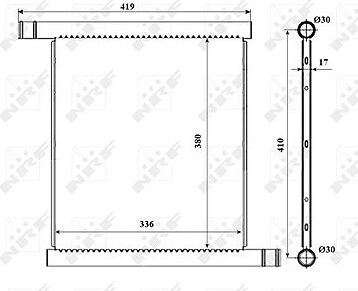 NRF Chladič, chladenie motora 53598