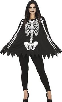 GUIRCA Pončo kostlivec s kapucňou