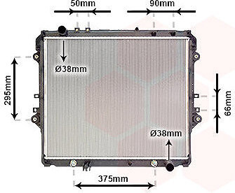 VAN WEZEL chladič, chladenie motora 54002757