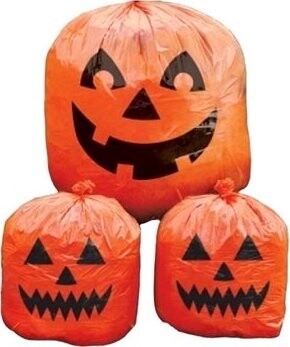 Dekorácia tekvice vrecúška 3 ks