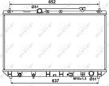 NRF Chladič, chladenie motora 53374