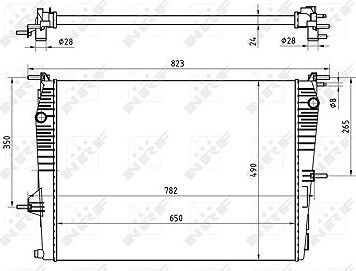 NRF Chladič, chladenie motora 53965