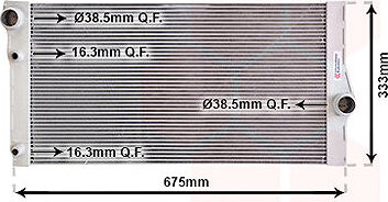VAN WEZEL chladič, chladenie motora 06002410