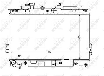 NRF Chladič, chladenie motora 53363