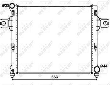 NRF Chladič, chladenie motora 53191