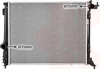 VAN WEZEL chladič, chladenie motora 43012717