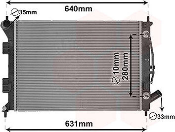 VAN WEZEL chladič, chladenie motora 82002436