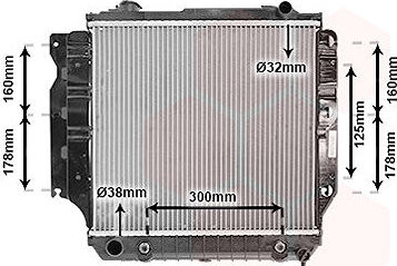 VAN WEZEL chladič, chladenie motora 21002023