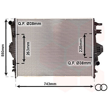 VAN WEZEL chladič, chladenie motora 58002316