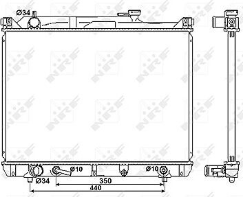 NRF Chladič, chladenie motora 53037