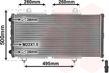 VAN WEZEL chladič, chladenie motora 40002033