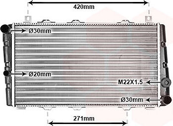 VAN WEZEL chladič, chladenie motora 76002009