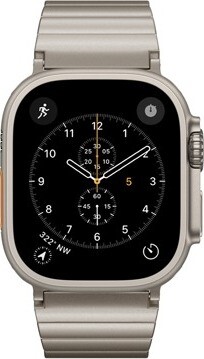 UNUM titánový remienok na Apple Watch 42/44/45/46/49 mm – prírodný titán