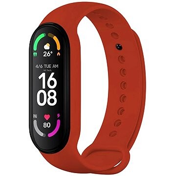 FIXED Silicone Strap na Xiaomi Band 7/Mi Band 6/Mi Band 5 červený