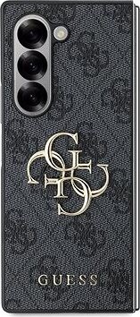 Guess PU 4G Metal Logo Zadný Kryt na Samsung Galaxy Z Fold6 Grey