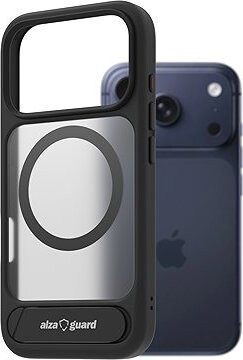AlzaGuard Matte Case s Stand Compatible with MagSafe na iPhone 17 Pre čierny