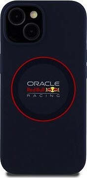 Red Bull Silicone Red Ring MagSafe Zadný Kryt pre iPhone 14 Navy