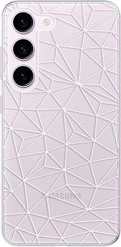 iSaprio Abstract Triangles 03 pro white na Samsung Galaxy S23 5G