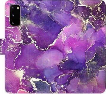 iSaprio flip puzdro Purple Marble pre Samsung Galaxy S20