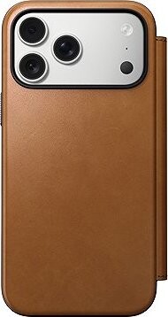 Nomad Modern Leather Folio English Tan iPhone 17 Pro Max