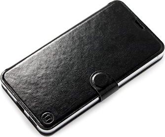 Mobiwear Flip puzdro na Nokia G50 5G – C_BLS Black & Gray so sivým vnútrom