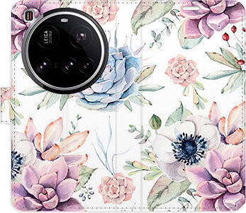 iSaprio Flip puzdro Succulents Pattern pre Xiaomi 15 Ultra
