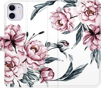 iSaprio flip puzdro Pink Flowers na iPhone 11