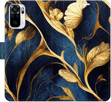iSaprio flip puzdro GoldBlue pre Xiaomi Redmi Note 10/Note 10S