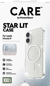 PanzerGlass CARE kryt Apple iPhone 17 Star Lit trblietavý/biely MagSafe
