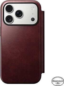 Nomad Modern Leather Folio Burgundy iPhone 17 Pro