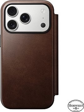 Nomad Modern Leather Folio Rustic Brown (Horween) iPhone 17 Pro