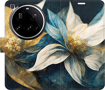 iSaprio Flip puzdro Gold Flowers pre Xiaomi 15 Ultra