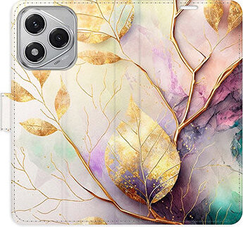 iSaprio Flip puzdro Gold Leaves 02 pre Honor 400 Lite