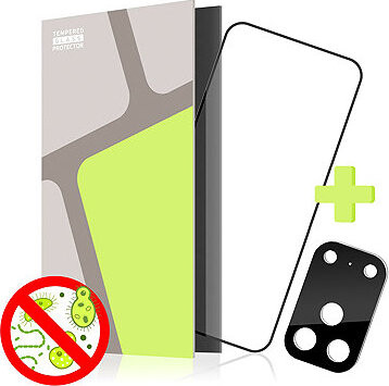 Tempered Glass Protector pre iPhone 17 Pro, ANTIBACTERIAL + sklo na kameru (CaseFriendly)