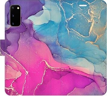 iSaprio flip puzdro Colour Marble 02 pre Samsung Galaxy S20