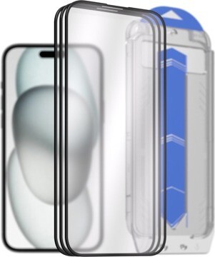 AlzaGuard 2.5D Glass EasyFit DustFree na iPhone 15