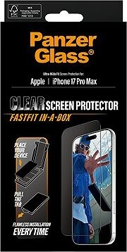 PanzerGlass Apple iPhone 17 Pro Max s bezprašným aplikačným boxom